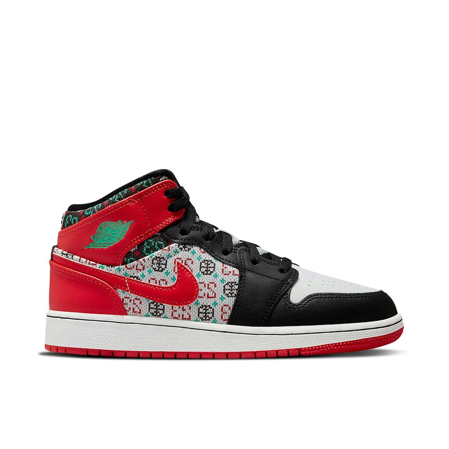 Air Jordan 1 Mid GS Ugly Christmas Sweater