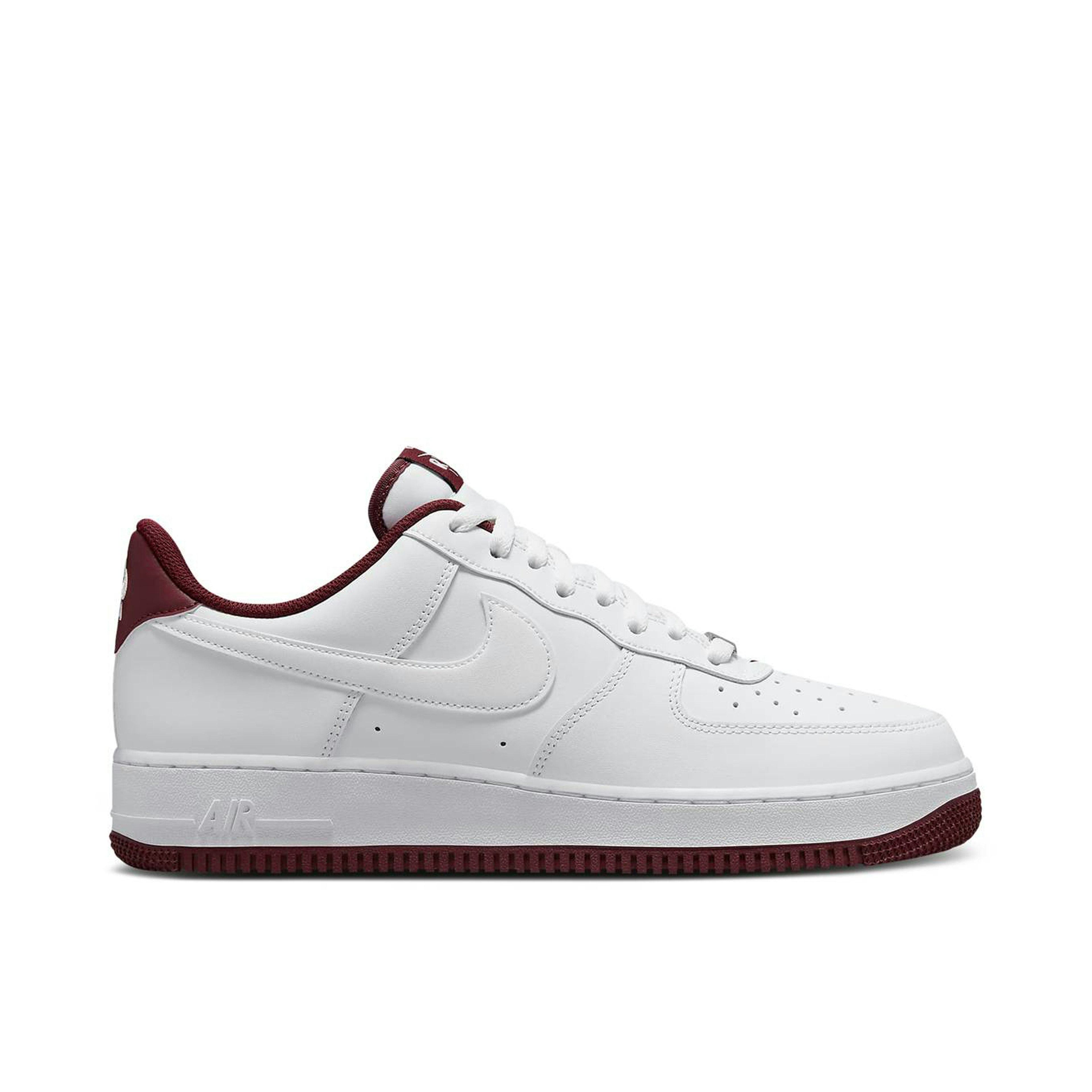 Nike Air Force 1 07 White Dark Beetroot