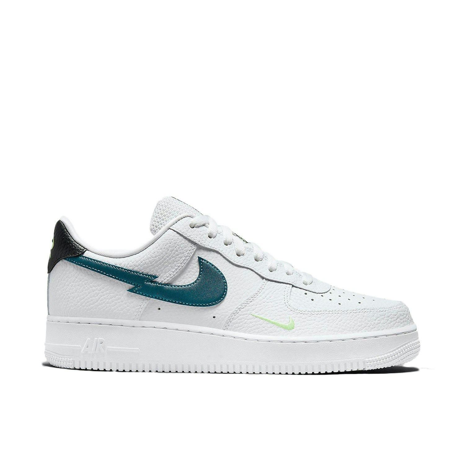 Nike Air Force 1 Low Split Swoosh White Teal
