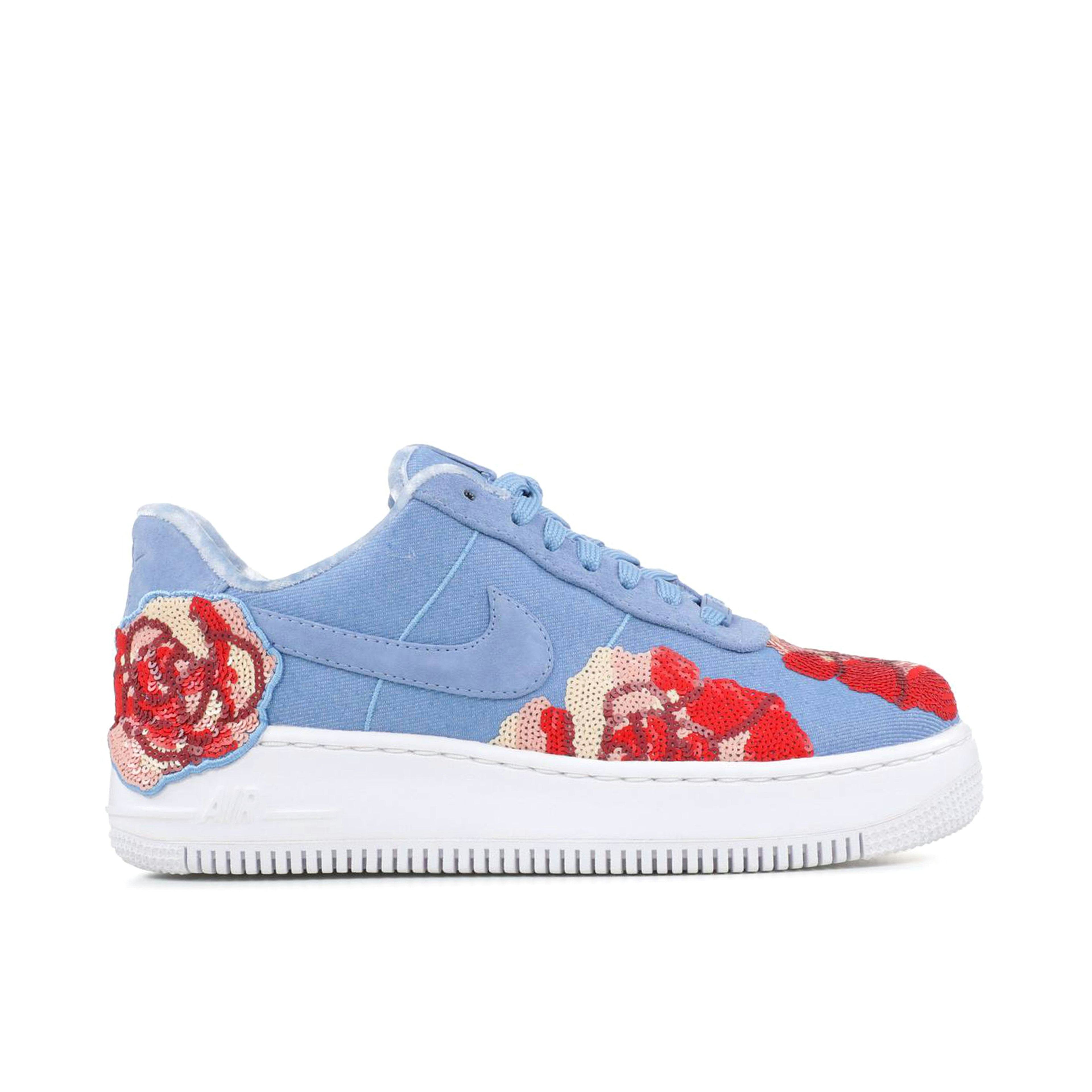 Nike Air Force 1 Upstep Low Denim Rose Sky Womens
